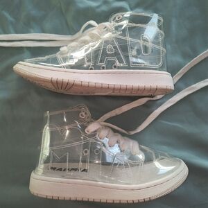 Clear High-Top Kids Sneakers